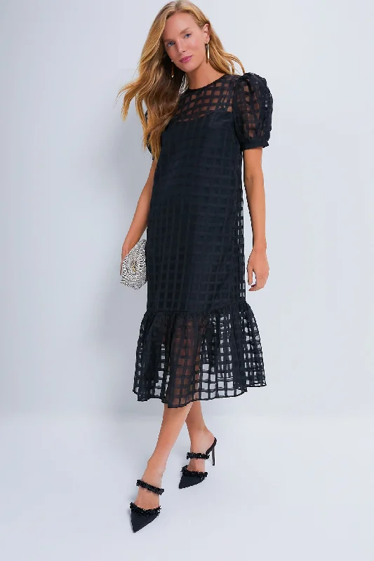 Organza Windowpane Waverly Dress Women's Seasonal Apparel