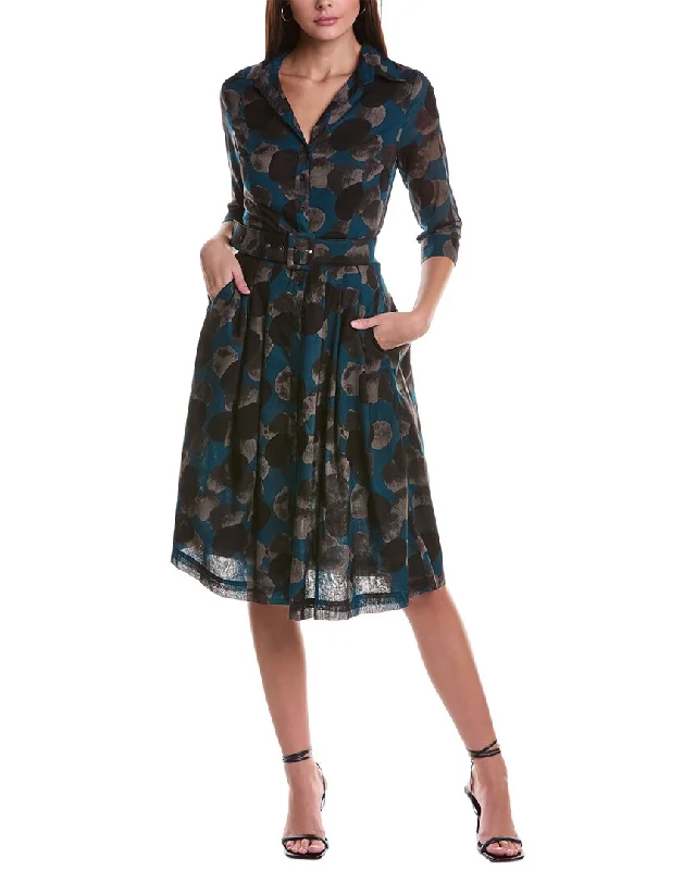 Samantha Sung Audrey 3 Silk Shirtdress Women's Transitional Outfit