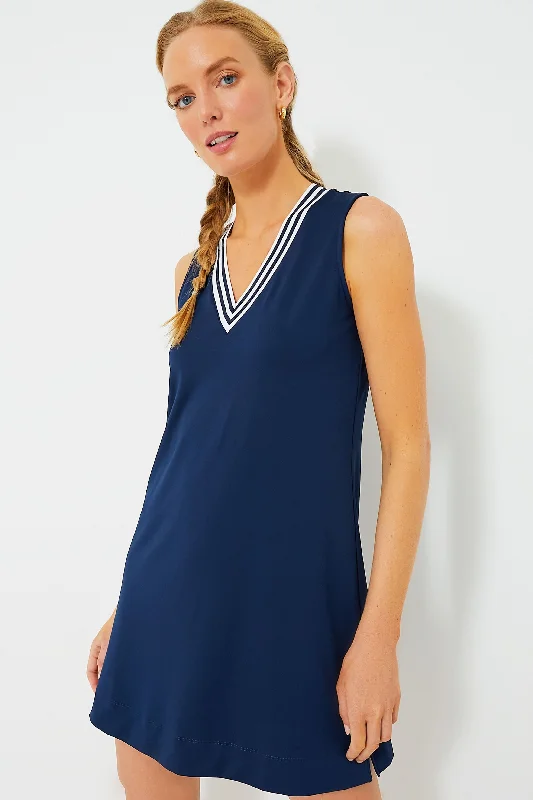 Navy Suzanne Tennis Dress Women's Vintage Garments