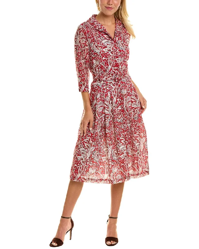 Samantha Sung Audrey 3 Silk Shirtdress Modern Women's Outfit