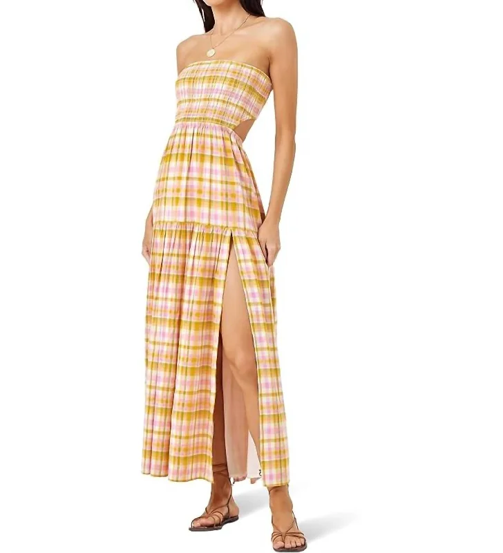 Tina Dress In She's All Plaid Women's Attire