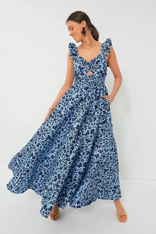 Exclusive Blue Ibukun Dress Women's Travel Garments