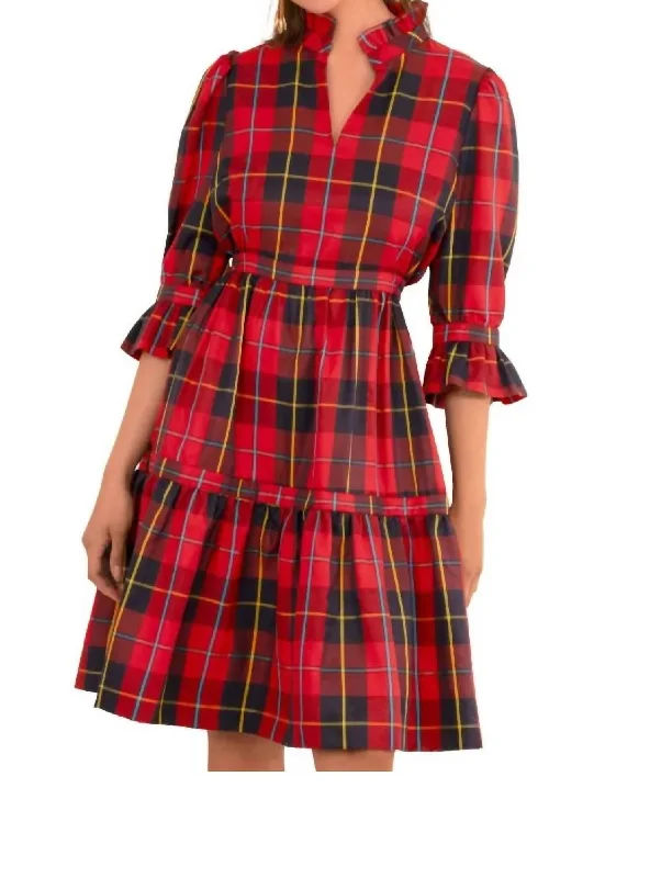 Teardrop Dress In Plaidly Cooper Online Clothing Stores