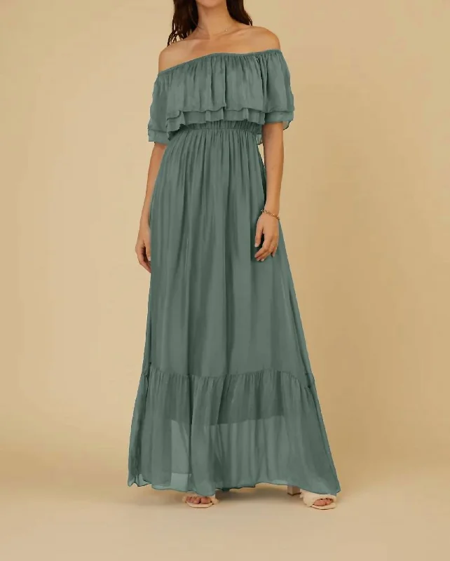 Laurie Dress In Sage Women's Vacation Outfit