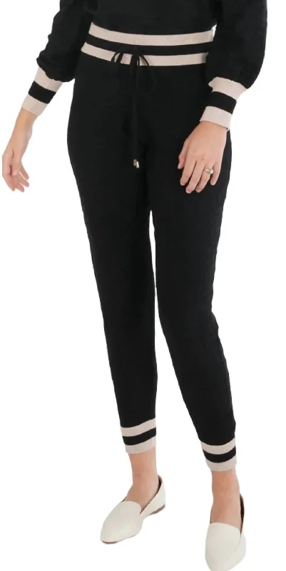 Downtown Jogger In Black Cheetah Women's Trendy Clothing