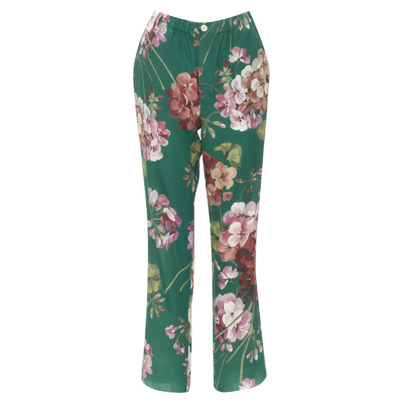 Gucci silk Blooms floral print pajama pants Business Casual Outfits