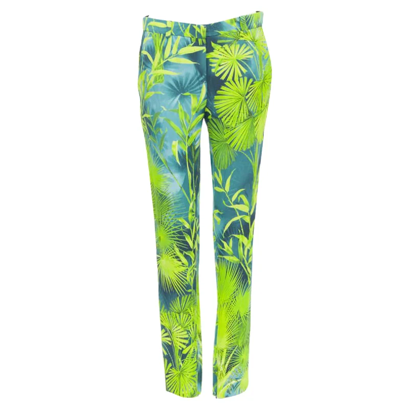 Versace Jungle tropical print viscose pants Women's Loungewear Clothes