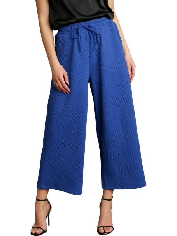 Way Out Here Crop Pants In Royal Women's Formal Event Clothing