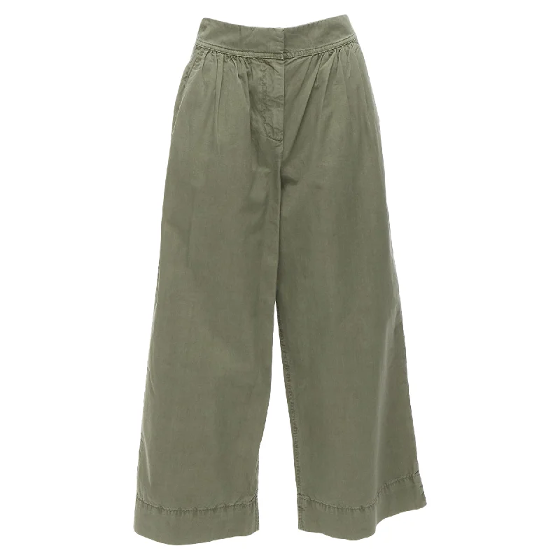 J. Crew washed cotton pleat wide safari pants Women's Contemporary Apparel