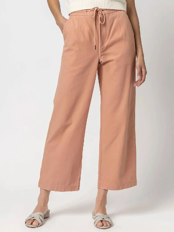 Canva Drawstring Pant In Canyon Clothing Sale