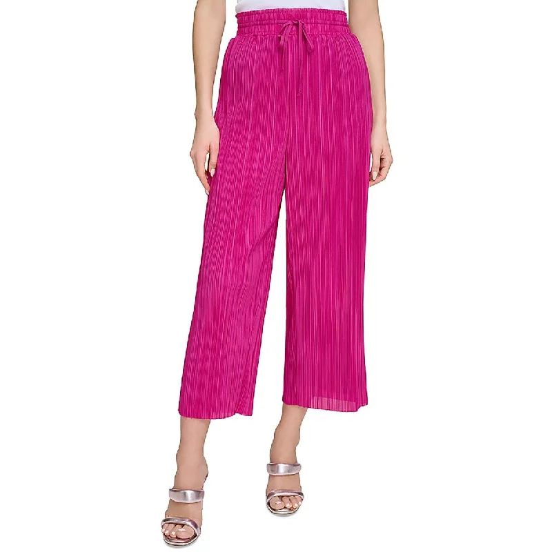 Womens Ruffled Solid Palazzo Pants Elegant Women's Clothing Online