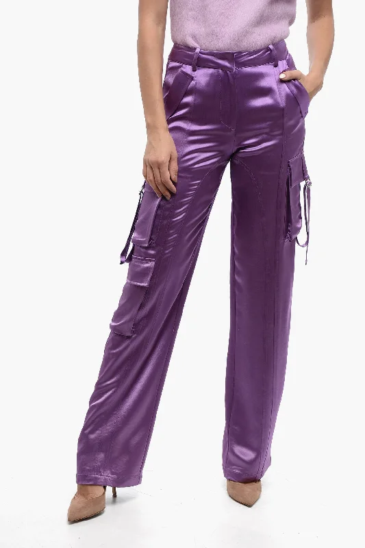 Retrofete Satin Andre' Cargo Pants Workwear Fashion for Women