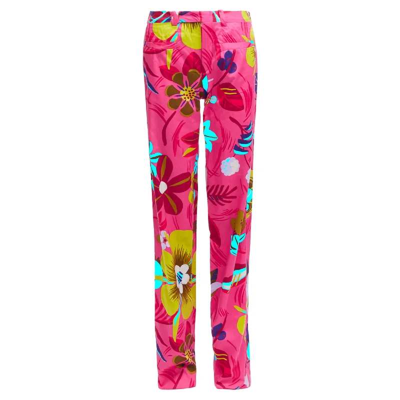 Gucci Tom Ford tropical floral straight pants Women's Clothes For Work