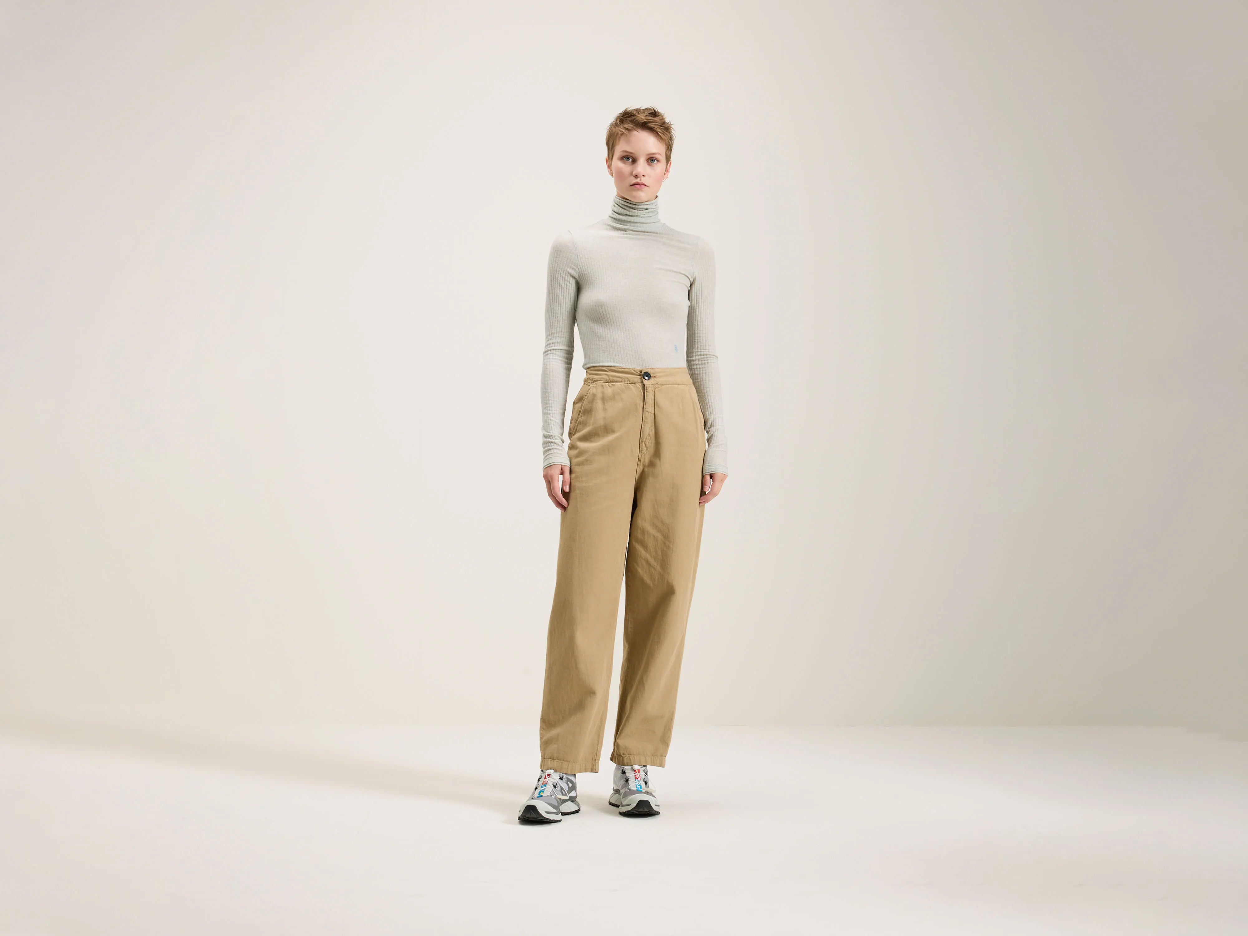 Pasop relaxed trousers (242 / W / CLAY) Affordable Women's Clothes