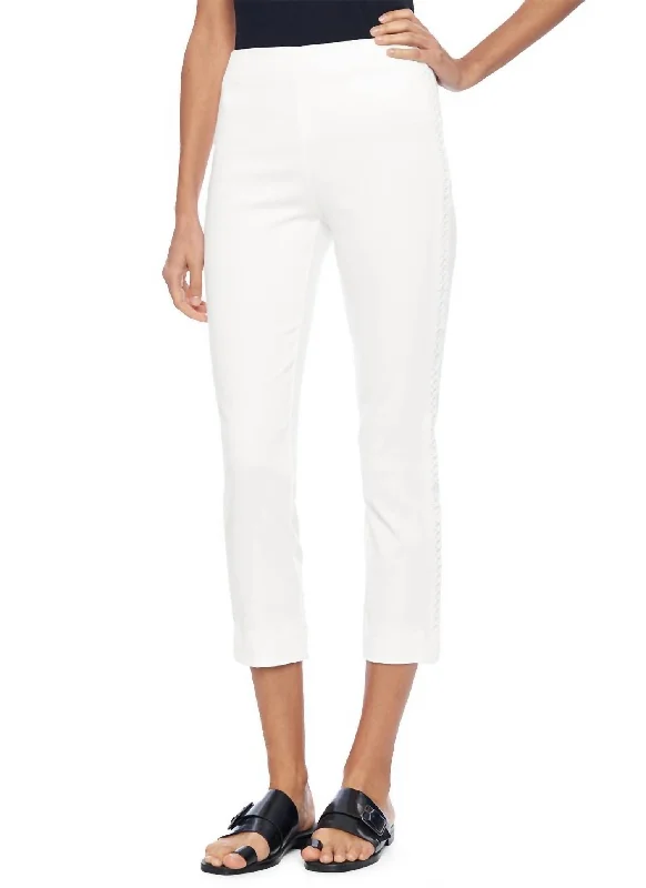 Britt Ankle Lace Pant In Off White Boho Chic Fashion