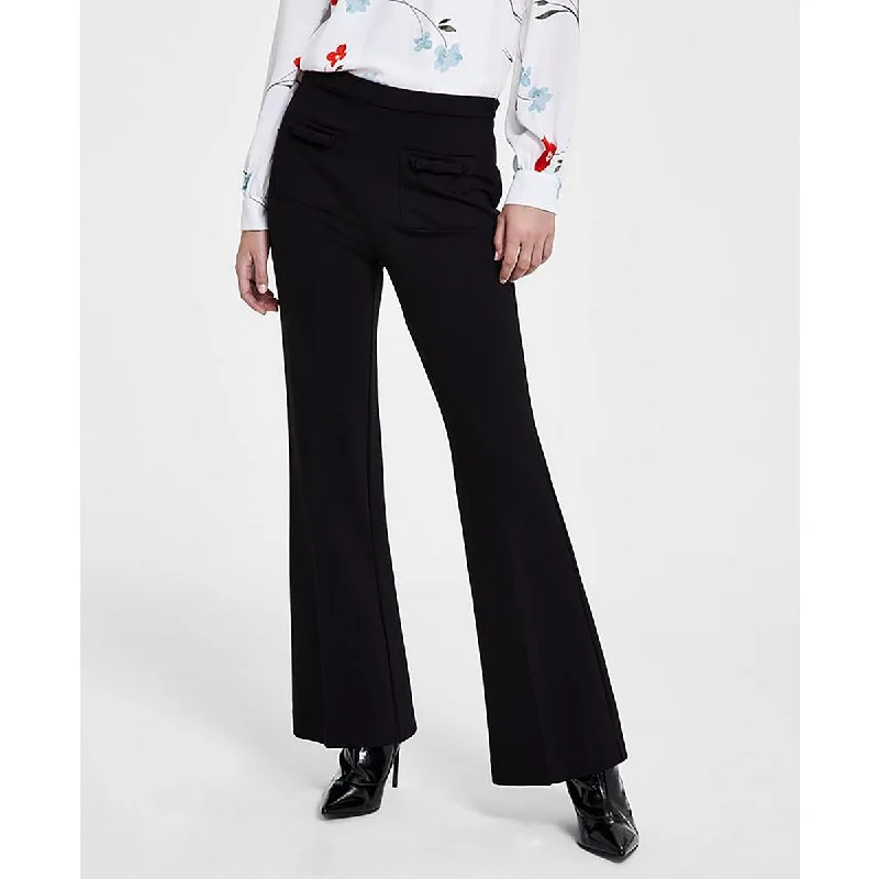 Womens Bows Pocket Flared Pants Luxury Women's Fashion