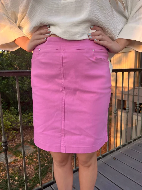 Bonbon Woven Skort In Pink End of Season Sale