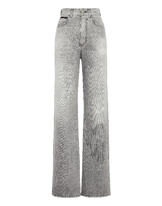 Denim Trousers Palace Fit Women's Holiday Apparel