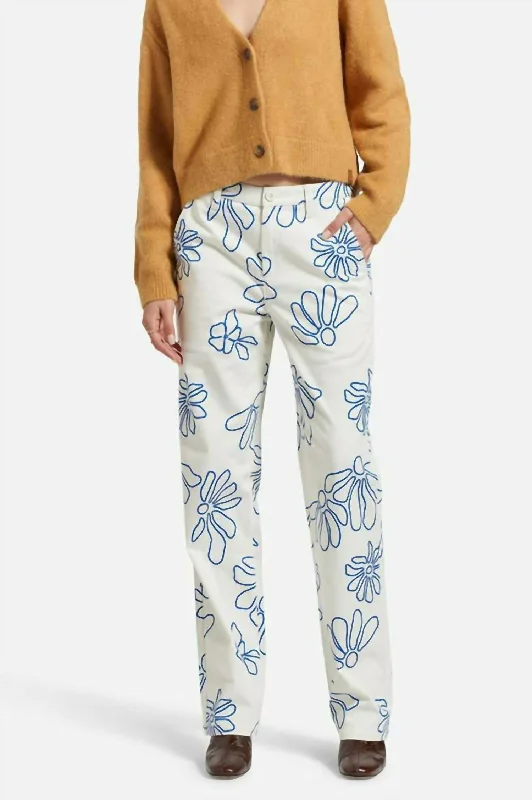 Bedford Pants In Off White Daisy Elegant Clothing For Women