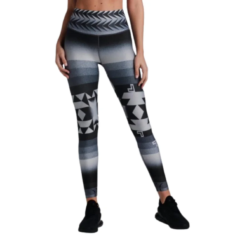 Smokey Leggings In Anthracite Print Versatile Women's Fashion