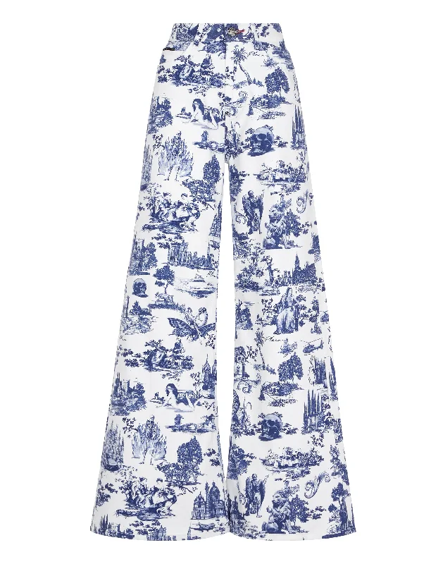 Denim Mykonos Fit Print En PLEIN air Casual Apparel For Women