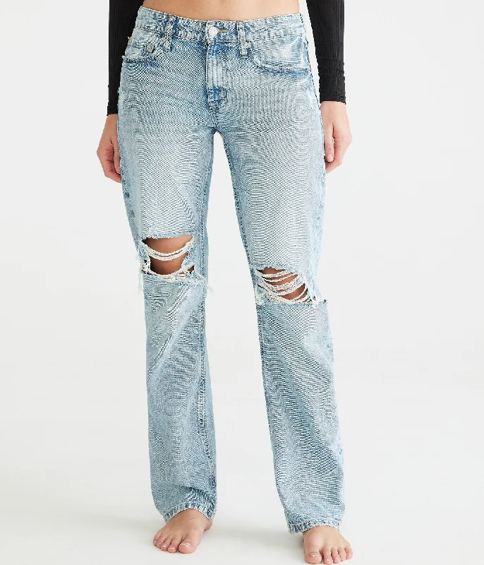 Aeropostale Knd Low-Rise Baggy Jean Women's Clothes