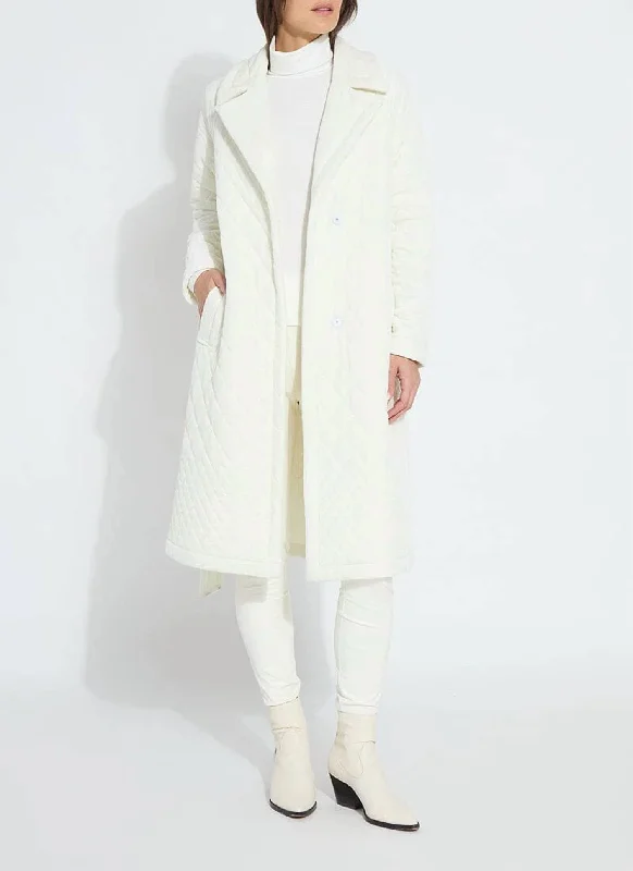 Starla Velvet Coat In Cream Seasonal Sale