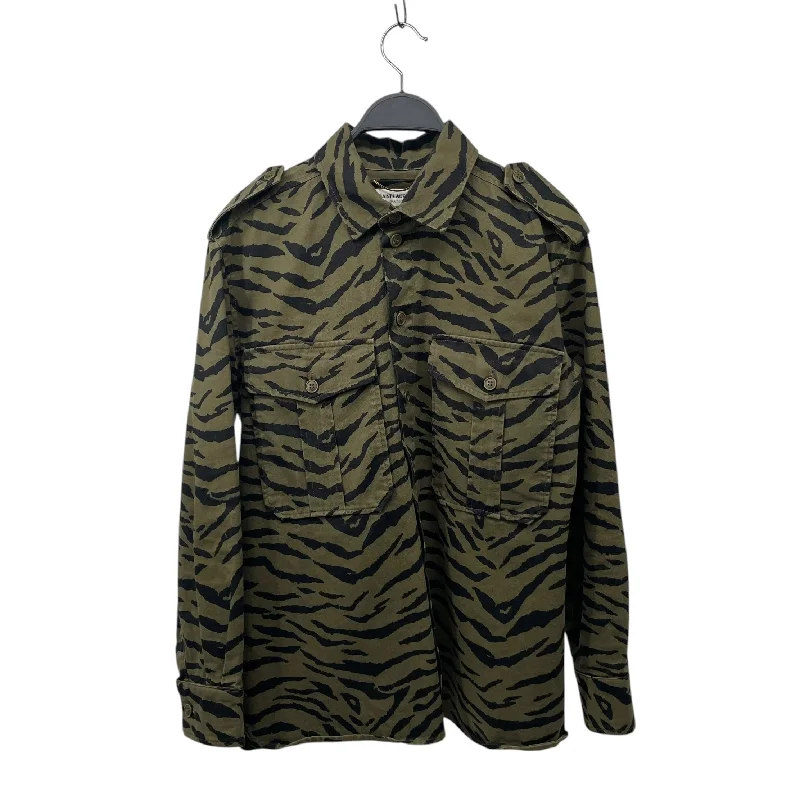 SAINT LAURENT/Military Jkt/38/Camouflage/Cotton/GRN/TIGER CAMO W EPAULETS Discount Price