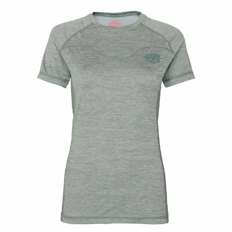 Umbro - Women's Pro Training Marl Poly T-Shirt (HUUL166113U LB9) Women's Clothes For Work