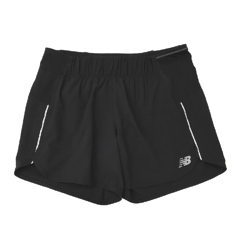 New Balance - Women's Impact Run 5 Inch Shorts (WS21268 BK) Women's Seasonal Apparel