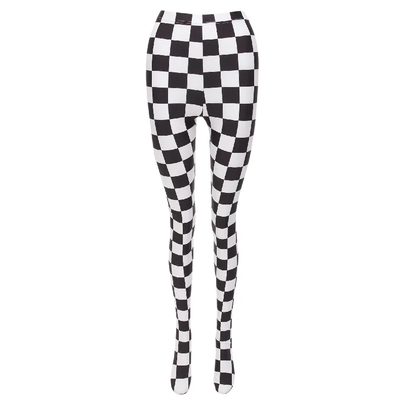 Comme Des Garcons checkerboard tight legging Women's Evening Clothes