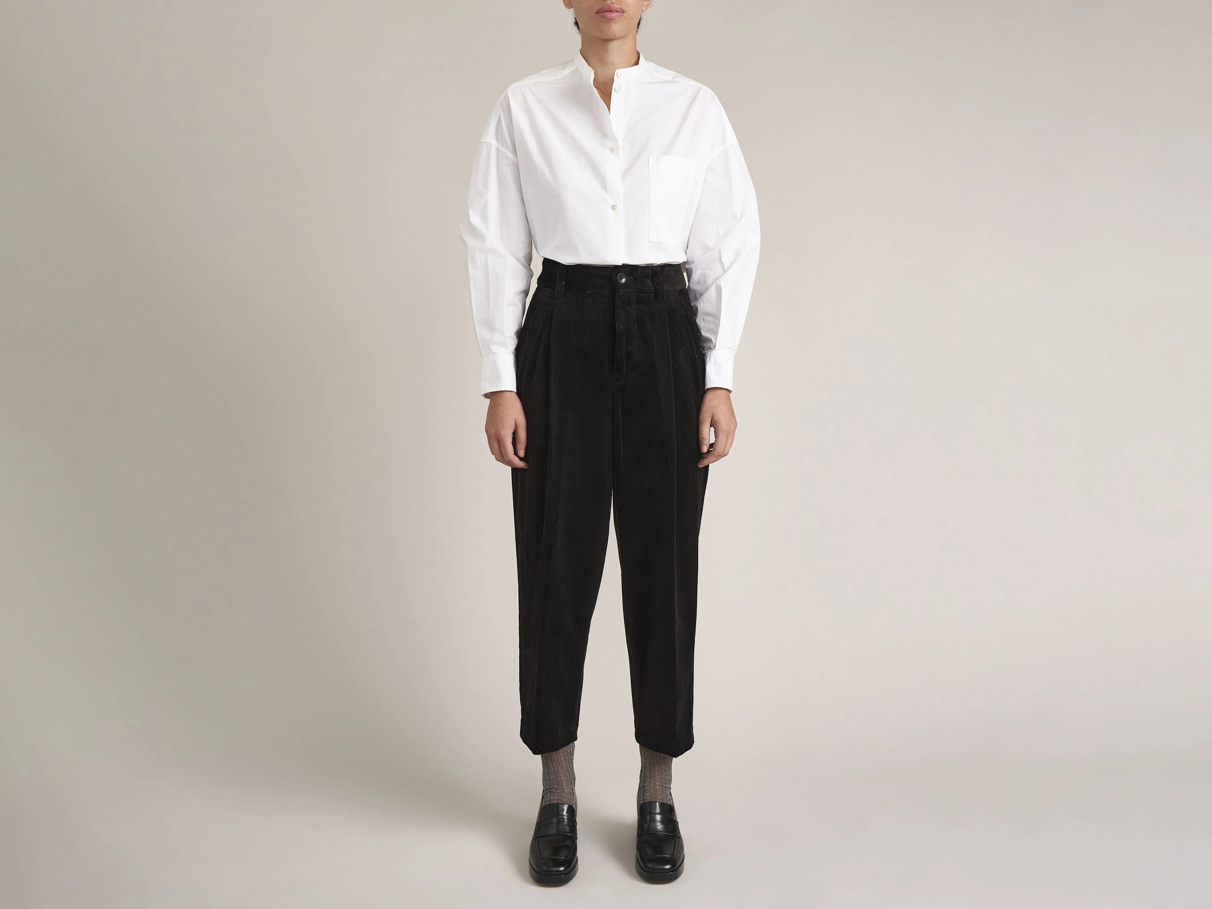 Bass Corduroy Pants (232 / W / BLACK) Big Sale Event