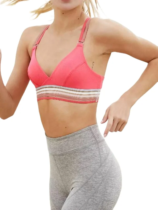 In The Waves Bra In Pink Stylish Women's Outfit