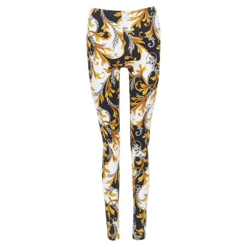 Versace Barocco Acanthg Signature floral legging pants Affordable Online Boutiques