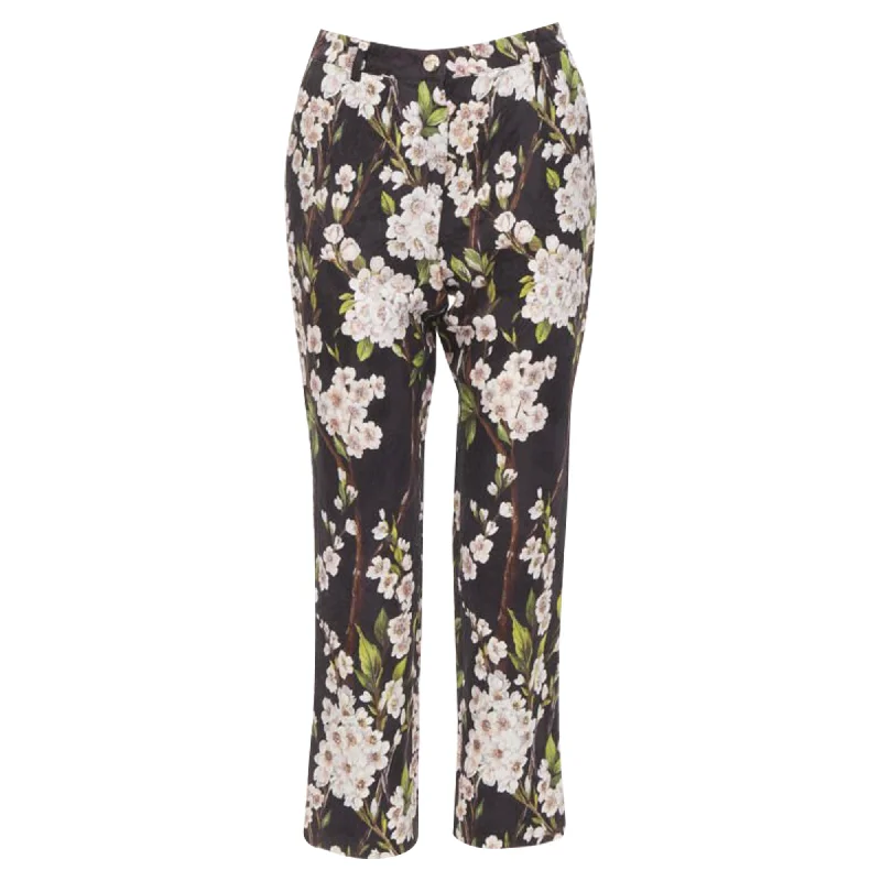 Dolce & Gabbana blossom print jacquard pants Sporty Streetwear