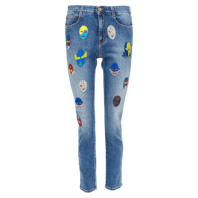 Stella McCartney superhero patch cropped jeans Modern Women's Wardrobe Essentials