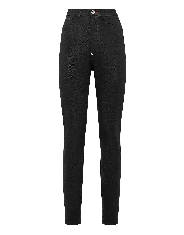 Super High Waist Jegging Iconic Plein Women's Stylish Professional Garments