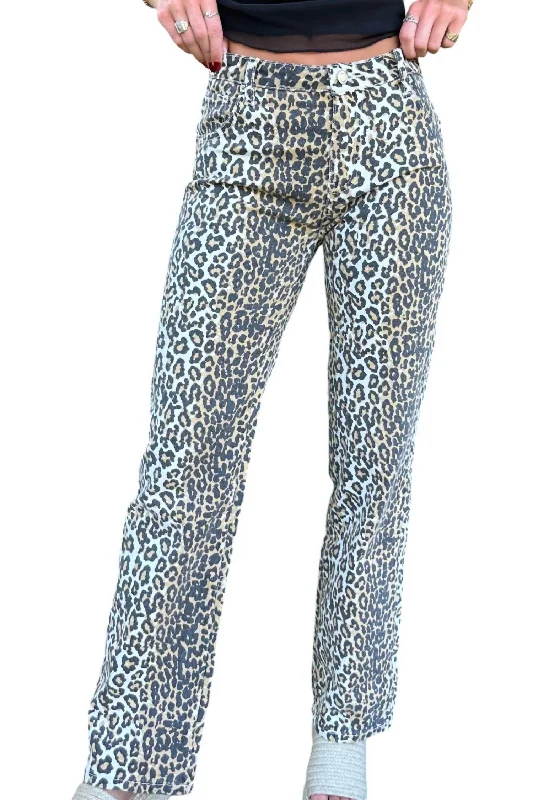 The Sydney Jeans In Leopard Print Clothing For Women