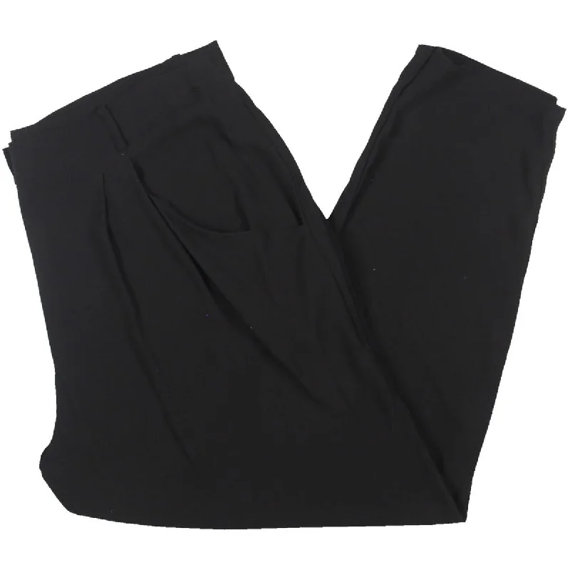 Womens Taper Silk Ankle Pants Holiday Discount