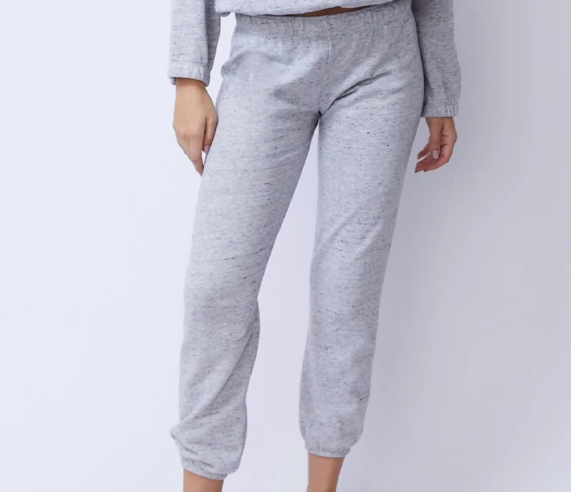 Neps Elastic Waist Sweatpant In Heather Grey Women's Classic Outfit