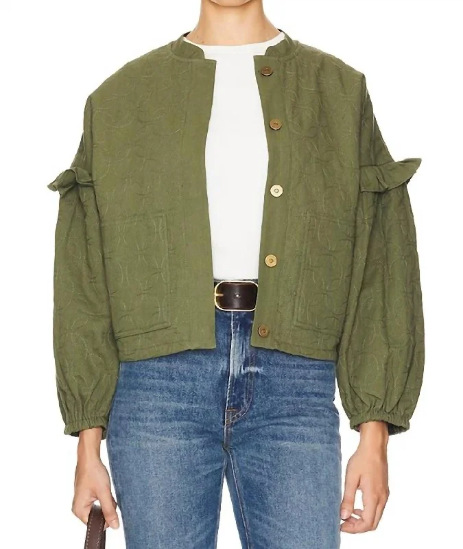 Bobbi Jacket In Army Green Clearance Sale