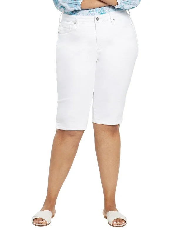 NYDJ Plus Bike Capri Optic White Jean Women's Resort Garments