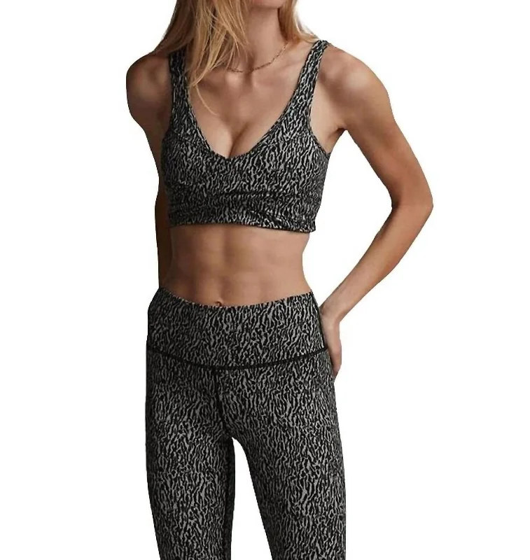 Kellam Sports Bra In Textured Grain Chic Casual Wardrobe Essentials