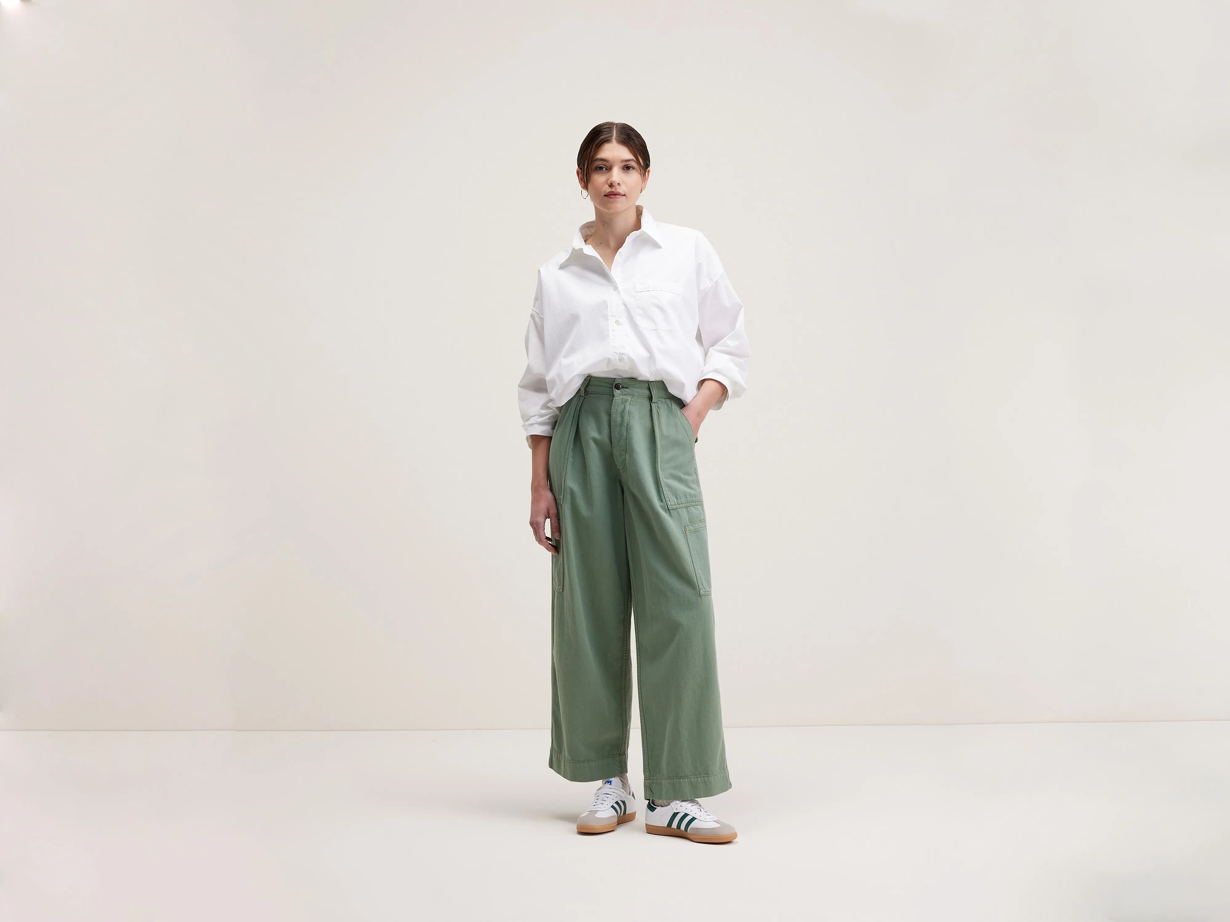 Pepin cargo trousers (242 / W / EUCALYPTUS) Women's Workout Garments