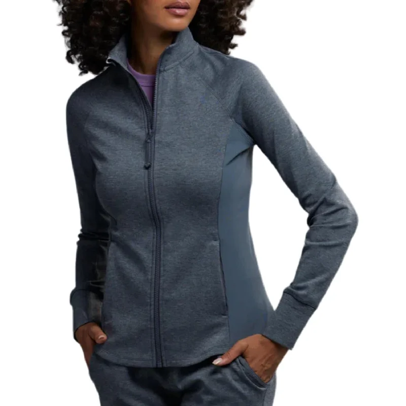 Sequoia Full Zip Jacket In Smoke Heather Women's Vacation Garments