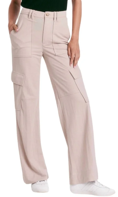 Cairo Cargo Pants In Moonstone Luxury Women's Clothing