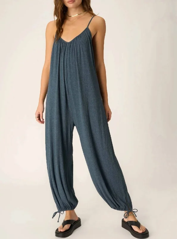 Let's Bounce Jumpsuit In Oceanic Teal Clearance Sale Online