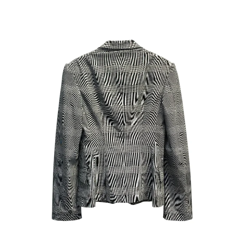 JUNYA WATANABE COMME des GARCONS/Jacket/S/Gingham Check/Polyester/BLK/ Sustainable Women's Clothes