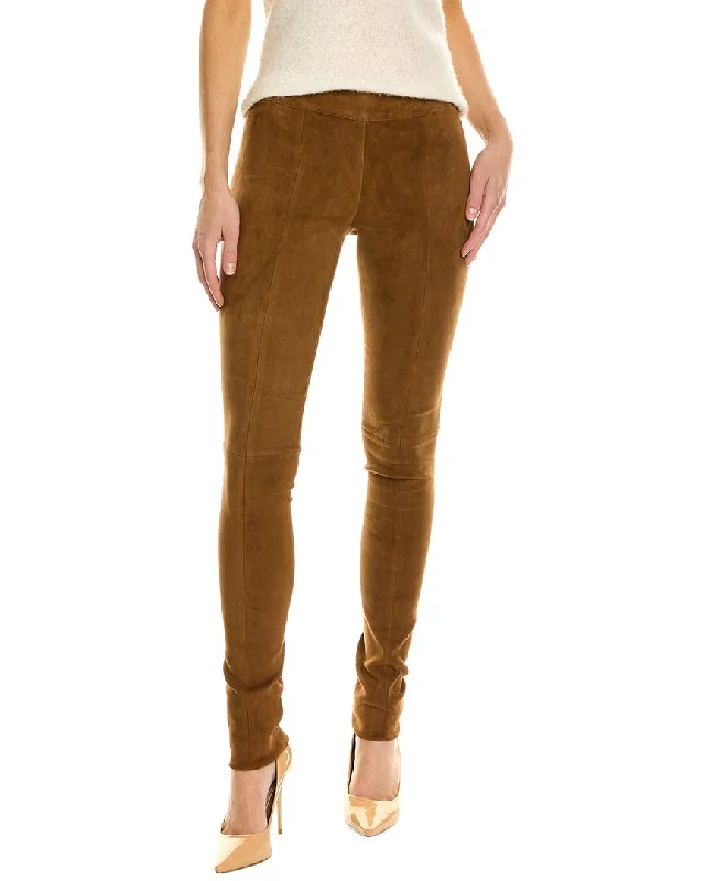 Ferragamo Suede Pant Modern Women's Attire