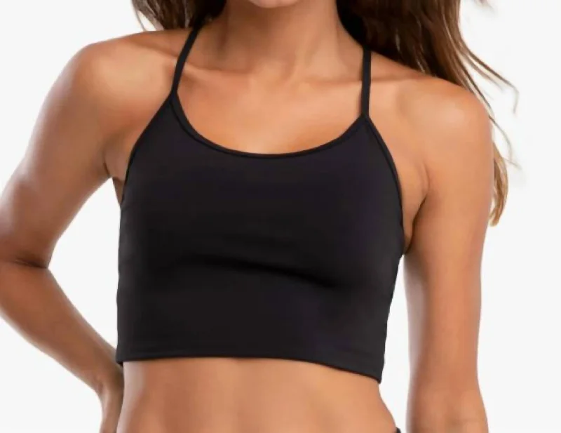 Leah Blackout Sports Bra Women's Clothing Sale Online